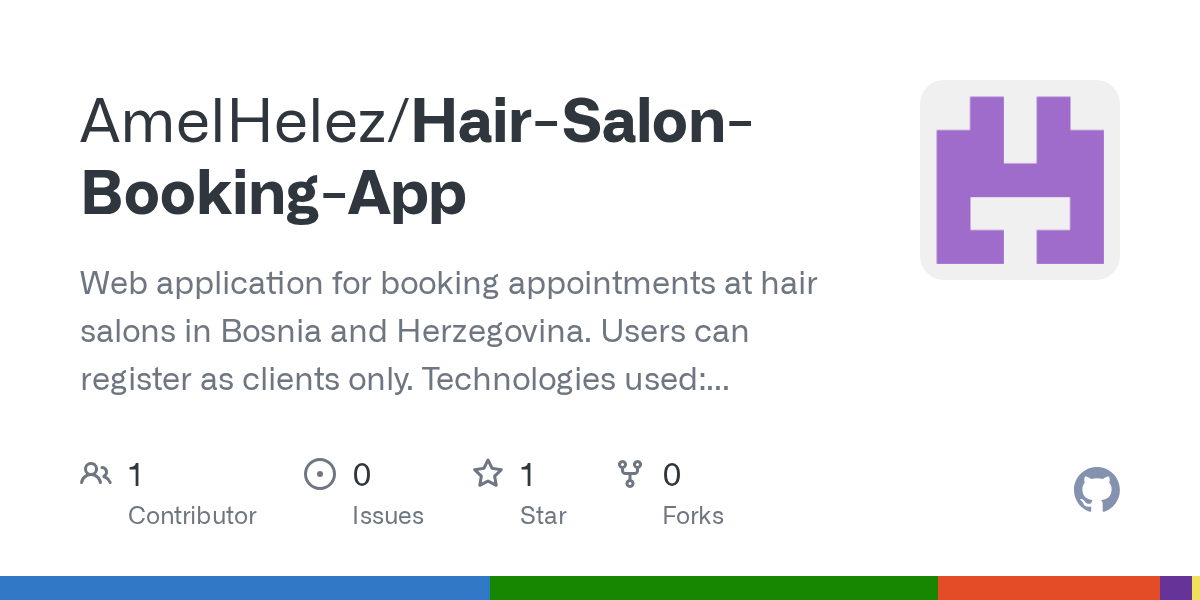 GitHub - AmelHelez/Hair-Salon-Booking-App: Web application for booking ... GitHub - AmelHelez/Hair-Salon-Booking-App: Web application for booking ...