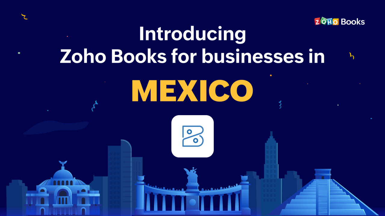 Hola Mexico! Presenting our latest chapter: Zoho Books - Mexico! - Zoho ...
